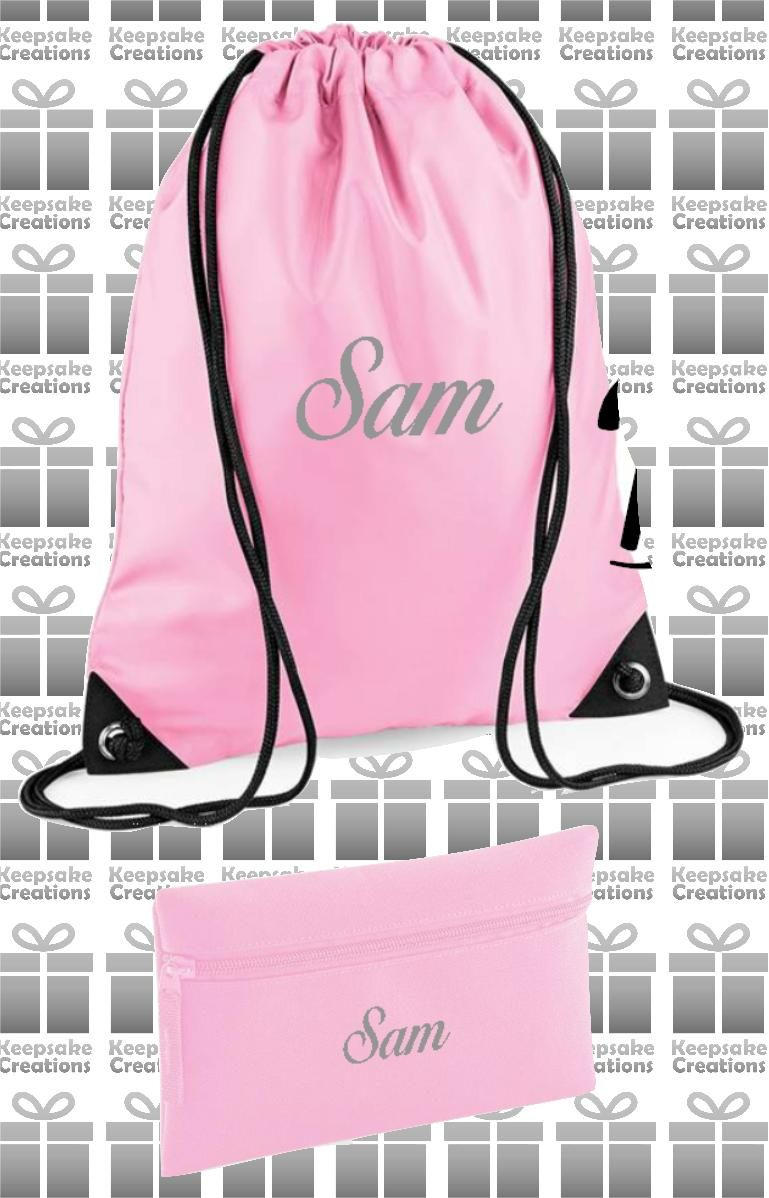 Personalised CURLY Design School Accessories Bundle #4