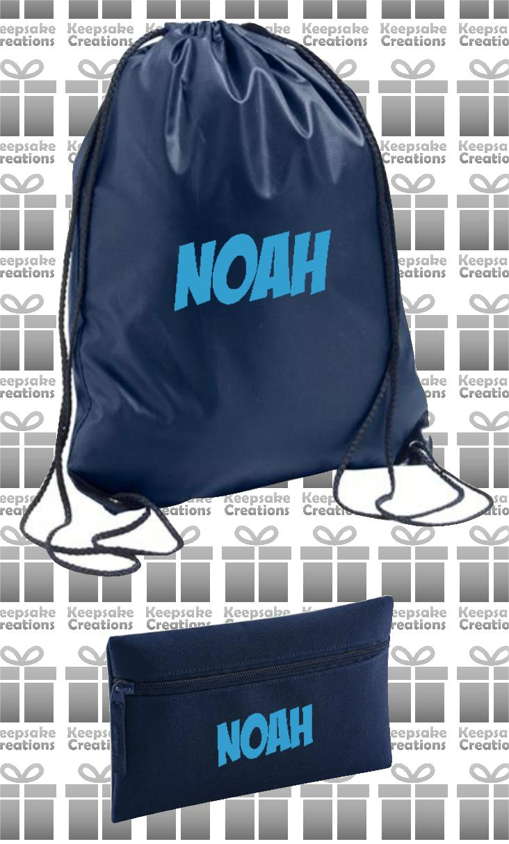 Personalised SUPERHERO Design School Accessories Bundle #4