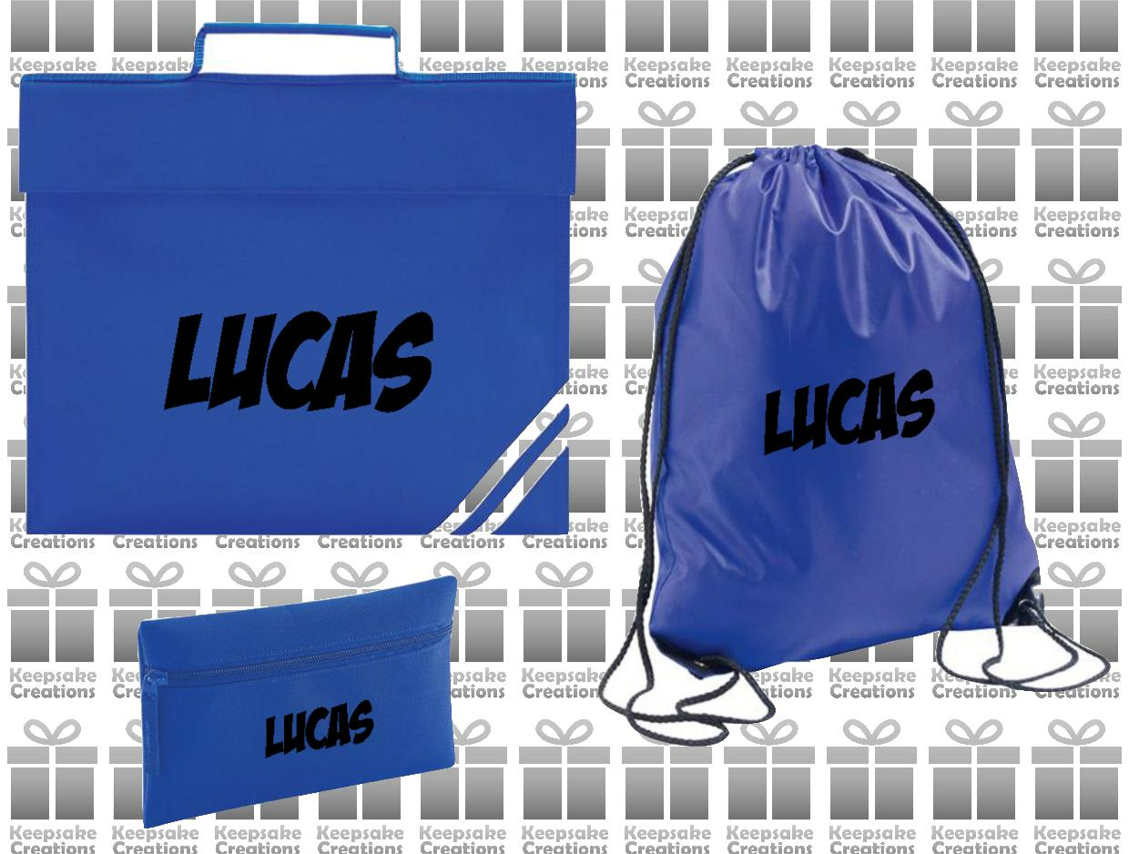 Personalised SUPERHERO Design School Accessories Bundle #5