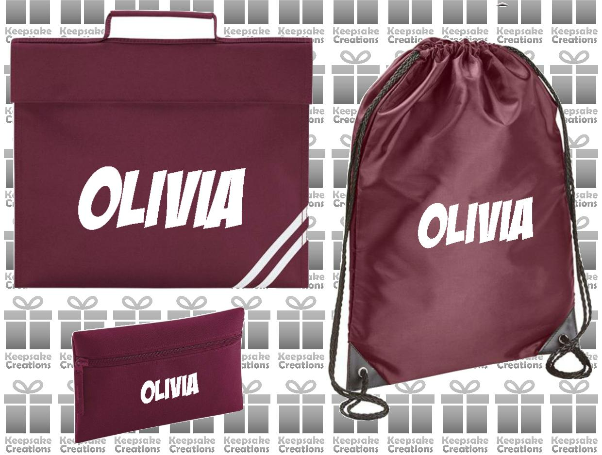 Personalised SUPERHERO Design School Accessories Bundle #5