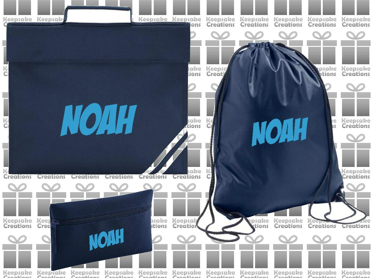 Personalised SUPERHERO Design School Accessories Bundle #5