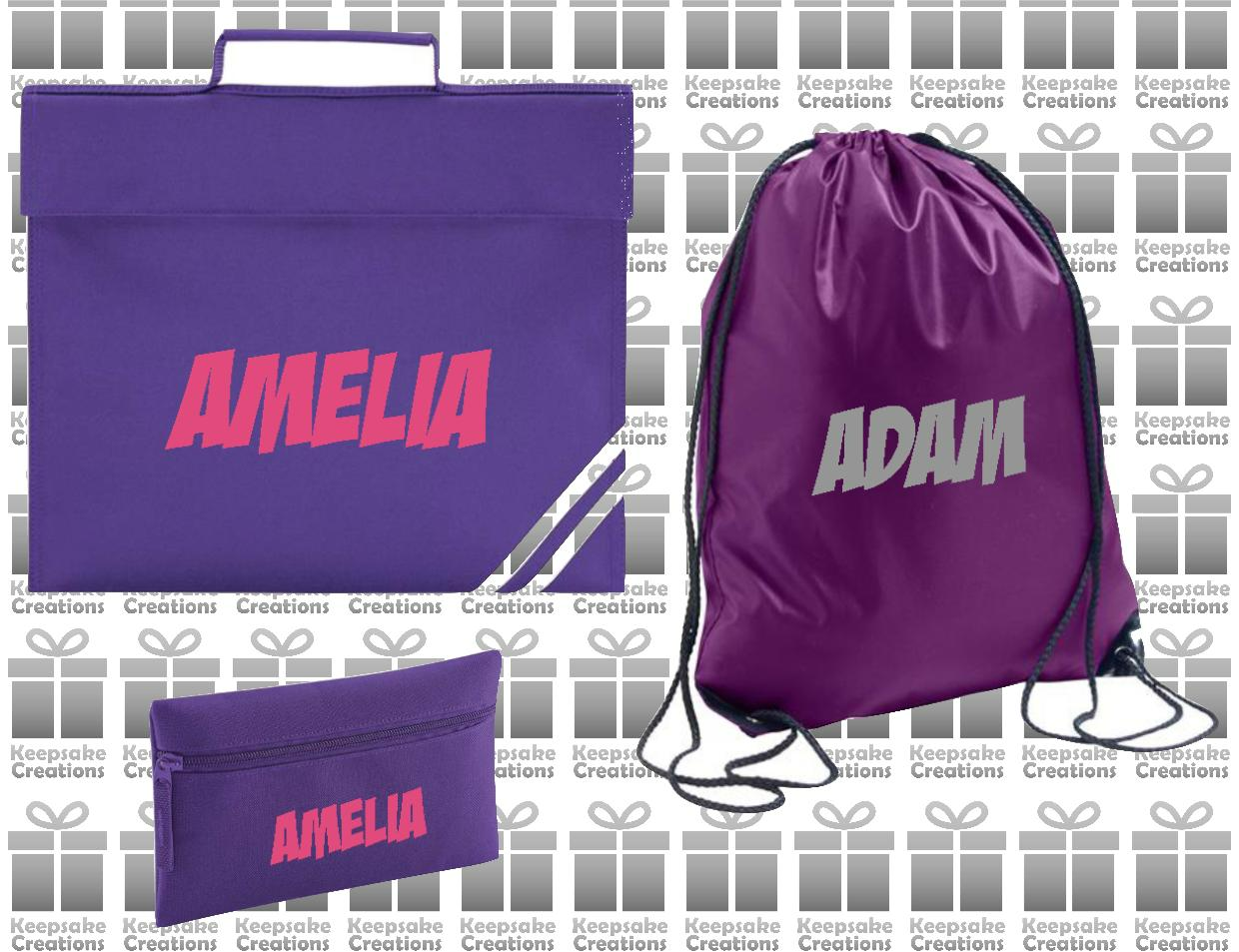 Personalised SUPERHERO Design School Accessories Bundle #5