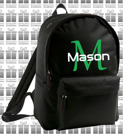 Personalised Monogram STANDARD Design Backpack