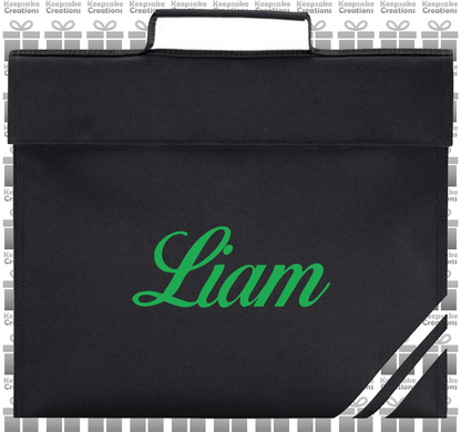 Personalised CURLY Design Book Bag