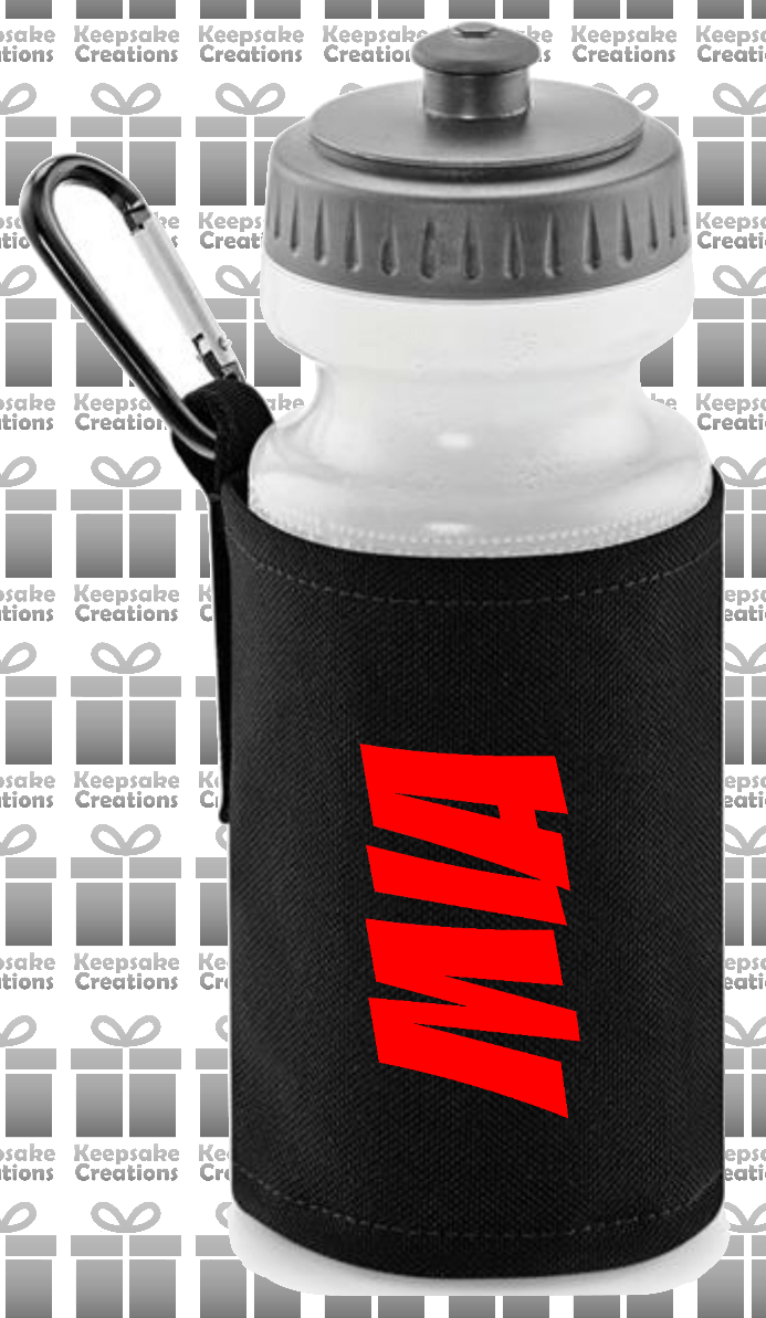 Personalised SUPERHERO Design Reusable Water Bottle with Holder