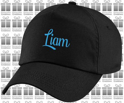 Personalised Kids Curly Baseball Cap