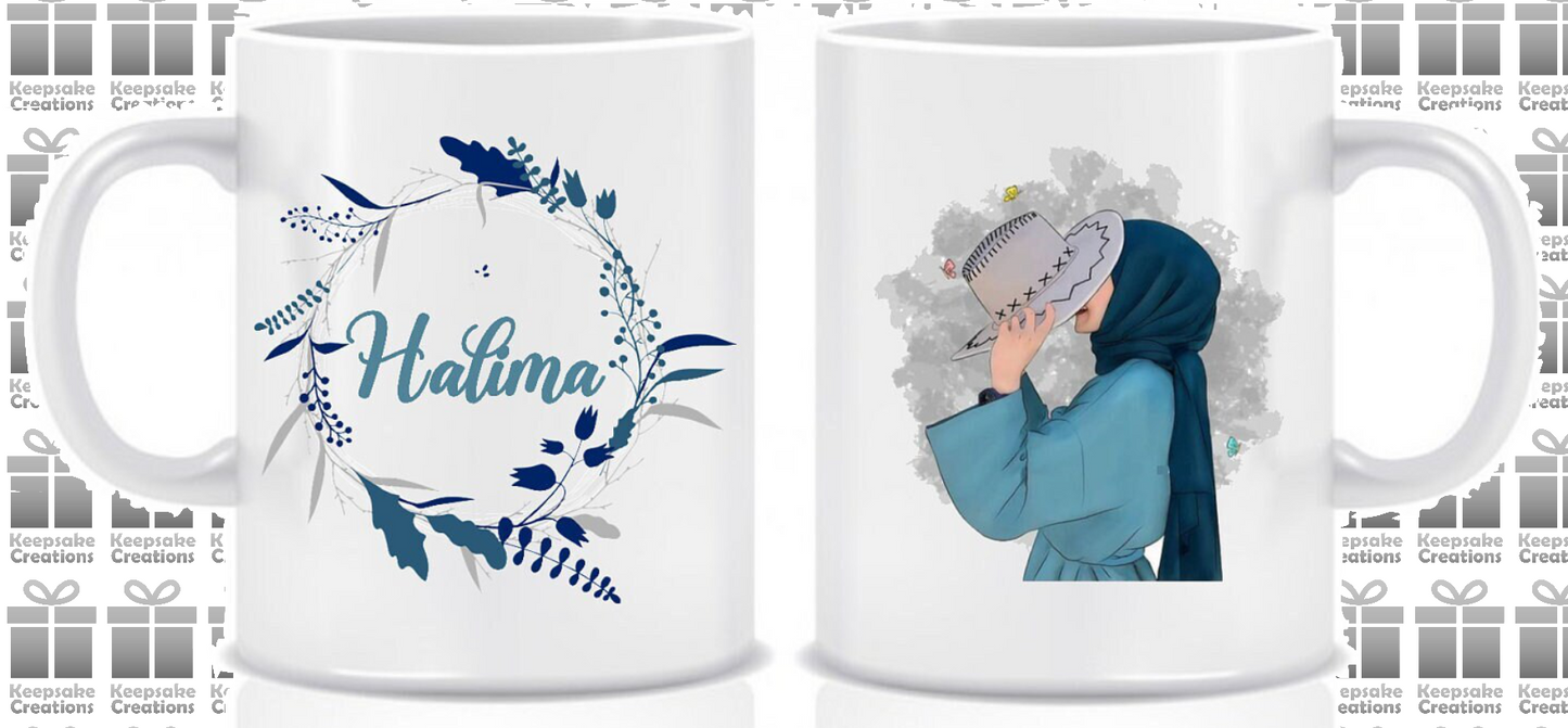 Personalised Animated Hijabi Mug