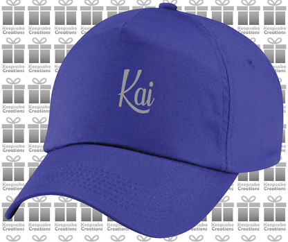 Personalised Kids Curly Baseball Cap