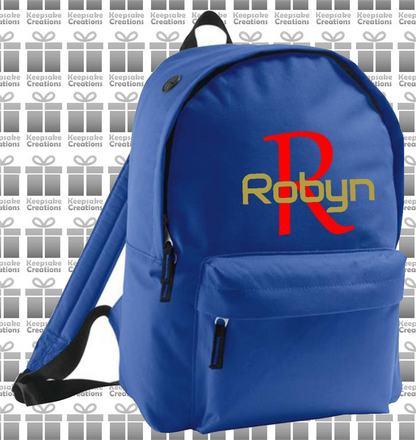 Personalised Monogram STANDARD Design Backpack