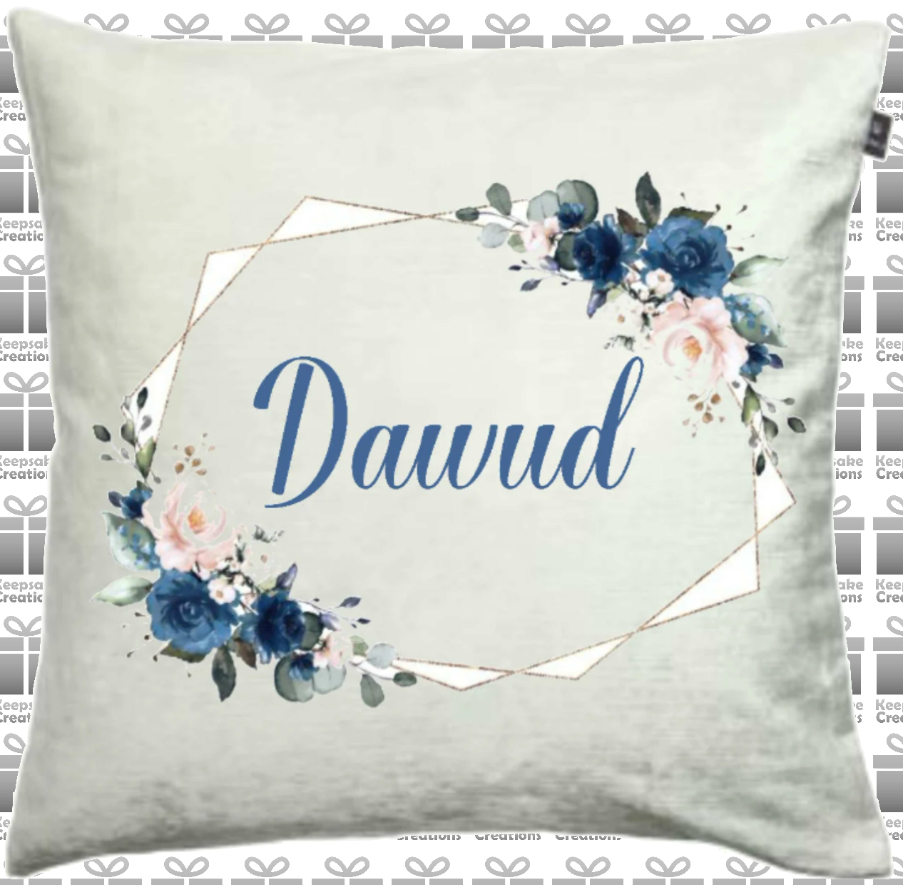 Personalised Floral Frame Cushions