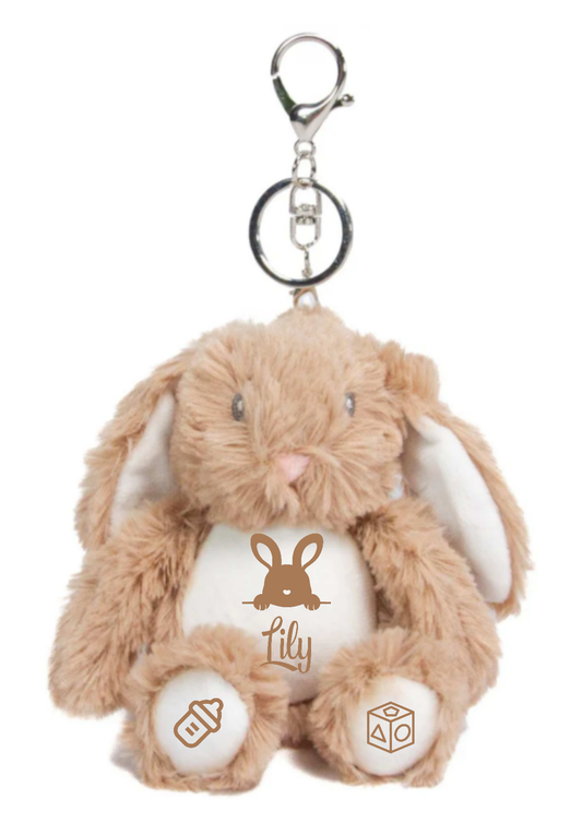 Personalised Animal Plushie Keyrings Toys