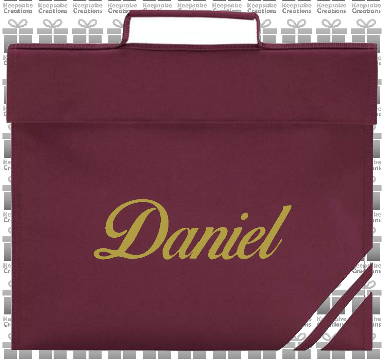 Personalised CURLY Design Book Bag