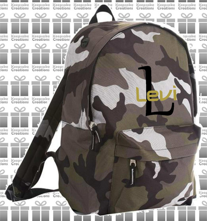 Personalised Monogram STANDARD Design Backpack