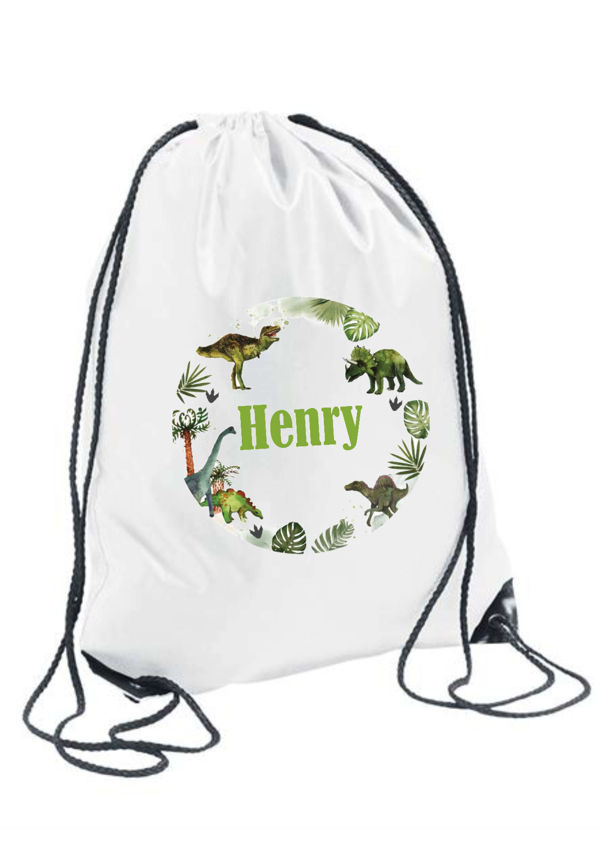 Personalised Animal Themed Drawstring Gym Bag Toy Bag Snack Bag