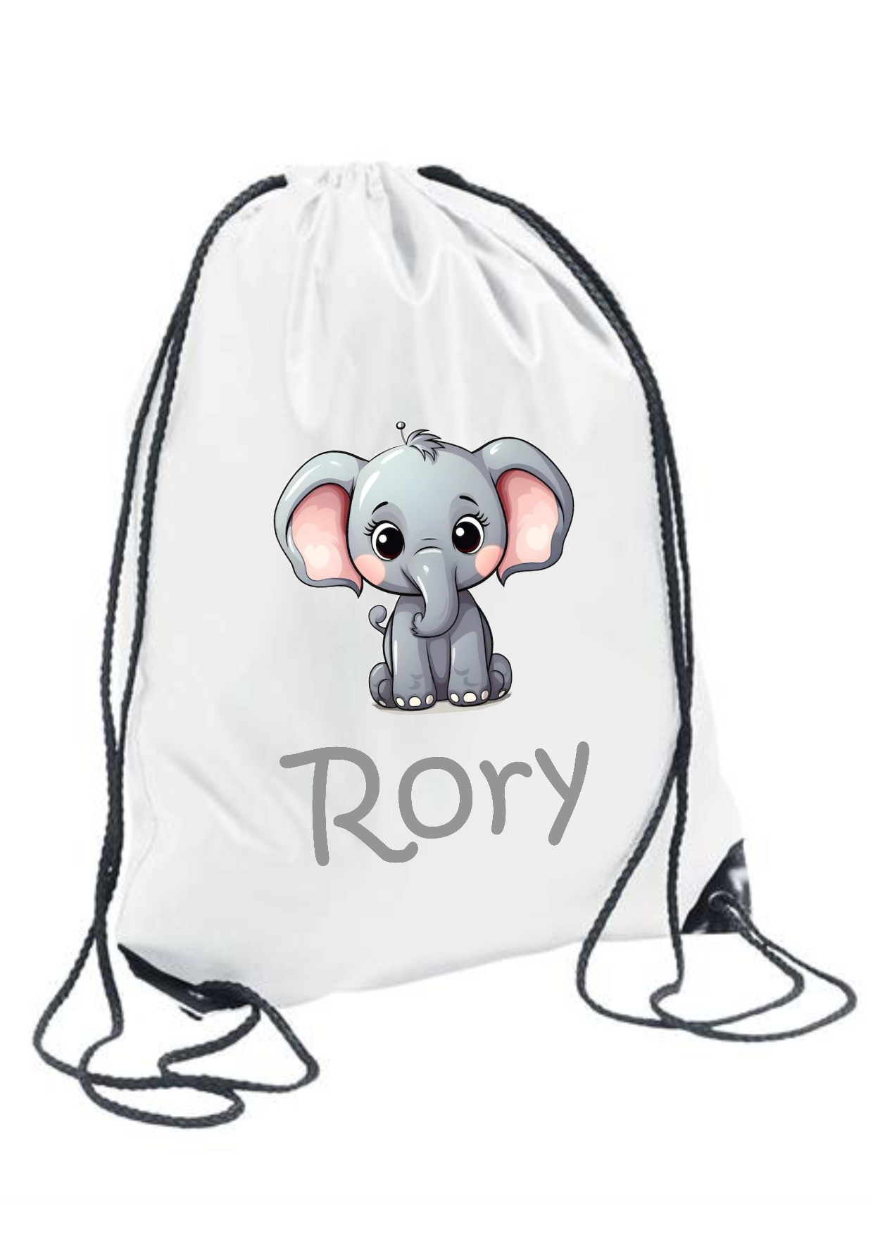 Personalised Animal Themed Drawstring Gym Bag Toy Bag Snack Bag