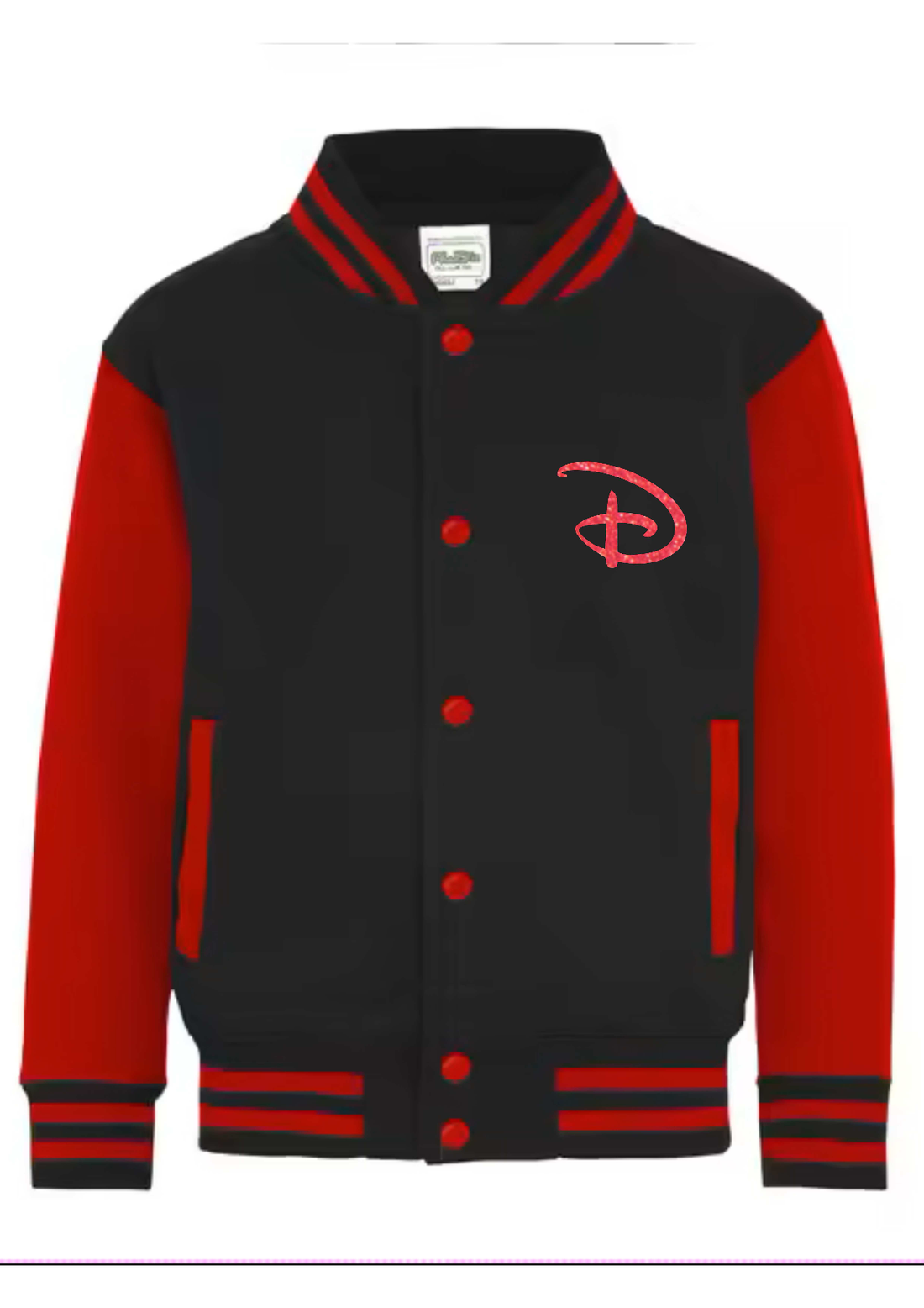 Personalised Unisex Varsity College Jackets - Disney Design -
