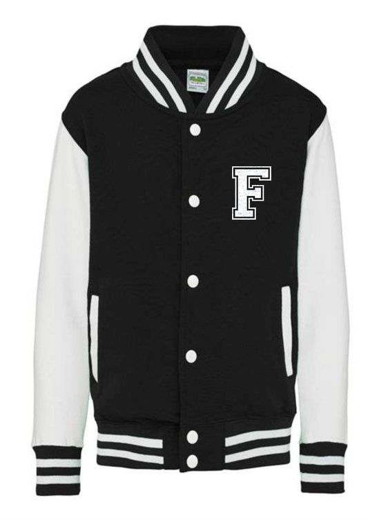 Personalised Kids Varsity College Jacket - Name and Number - #W