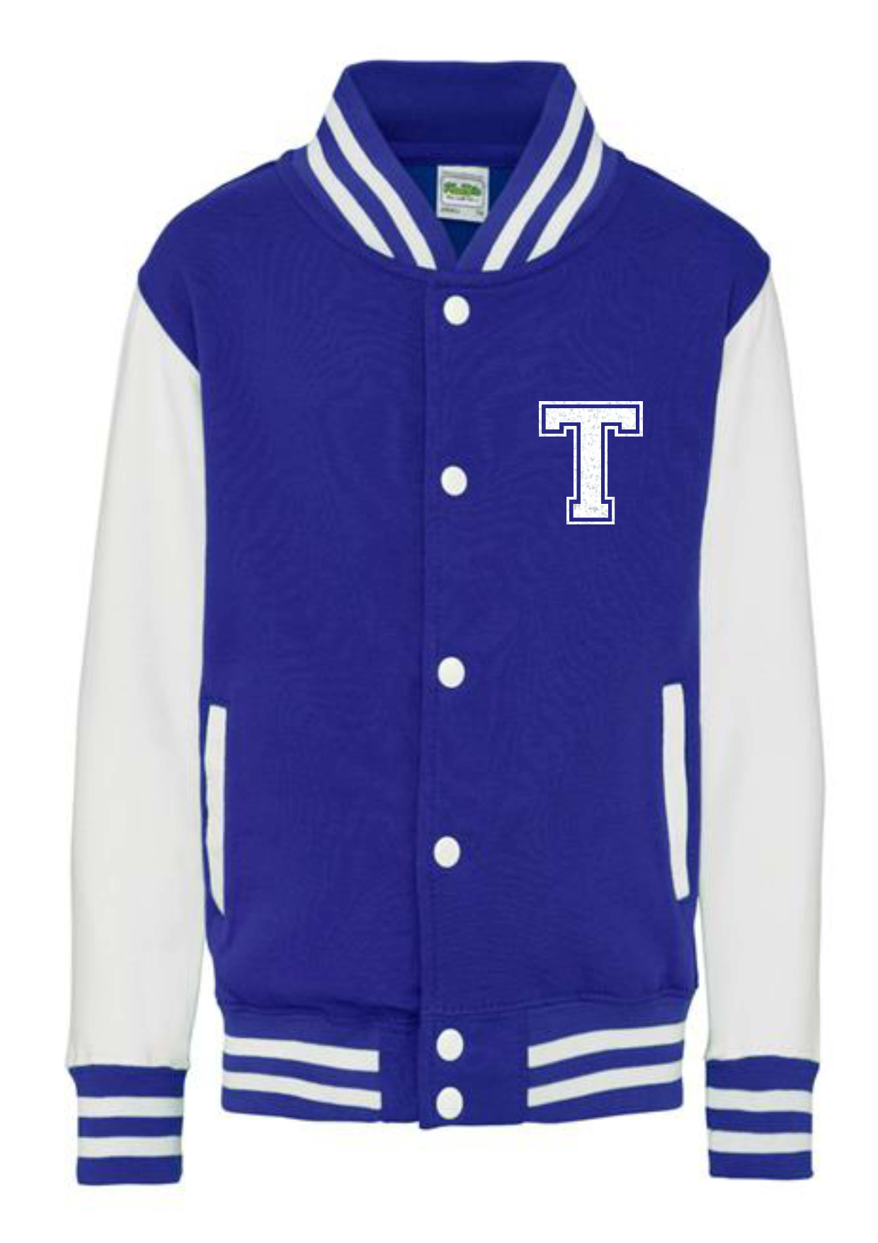 Personalised Kids Varsity College Jacket - Name and Number - #W