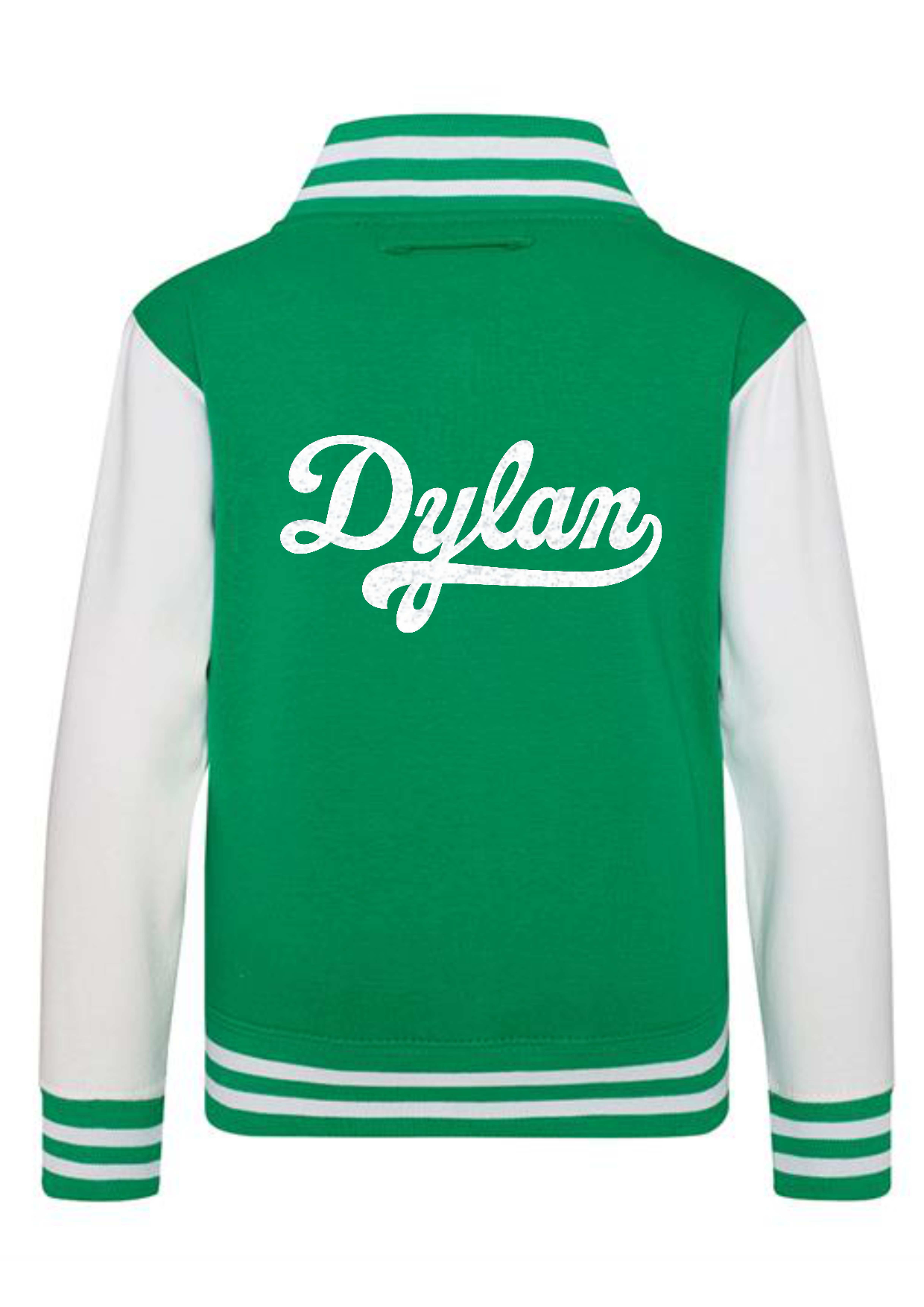Personalised Kids Varsity College Jacket - Swash Design - #W