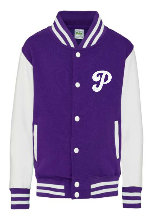 Personalised Kids Varsity College Jacket - Swash Design - #W