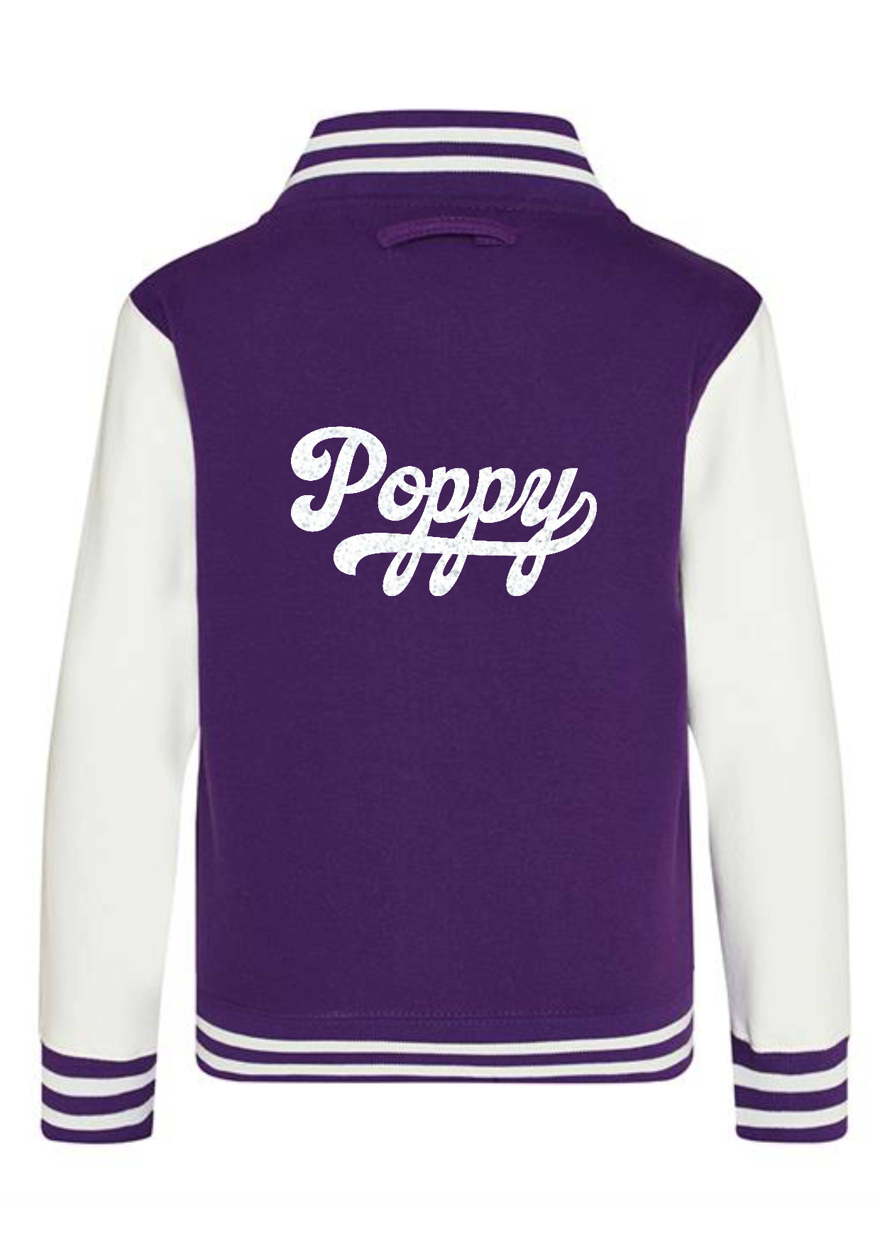 Personalised Kids Varsity College Jacket - Swash Design - #W