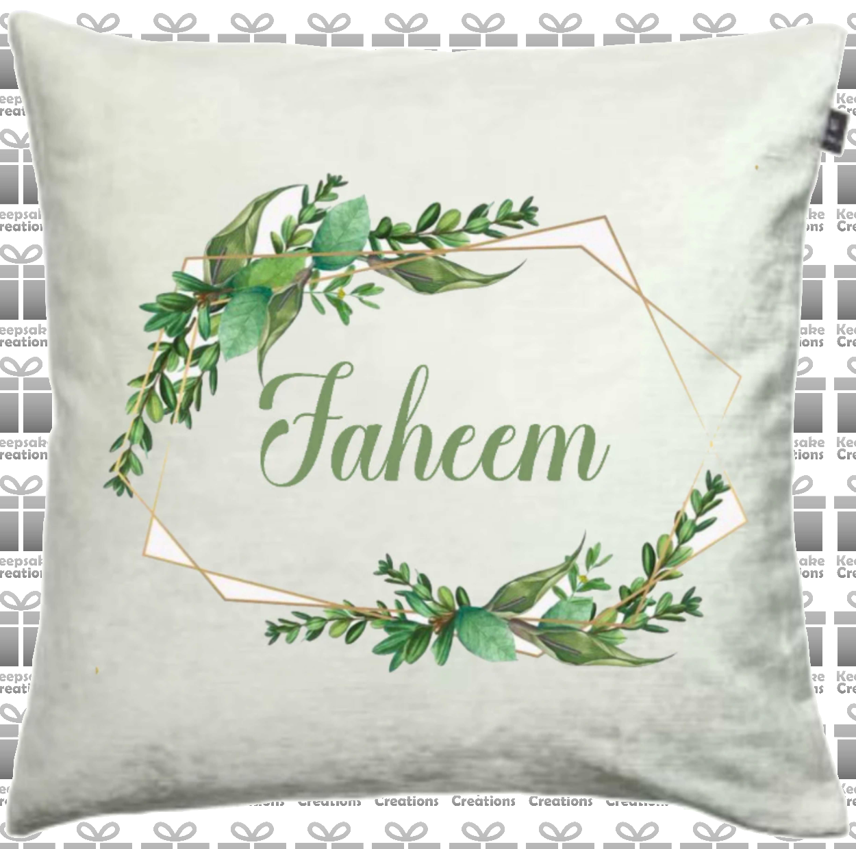 Personalised Floral Frame Cushions