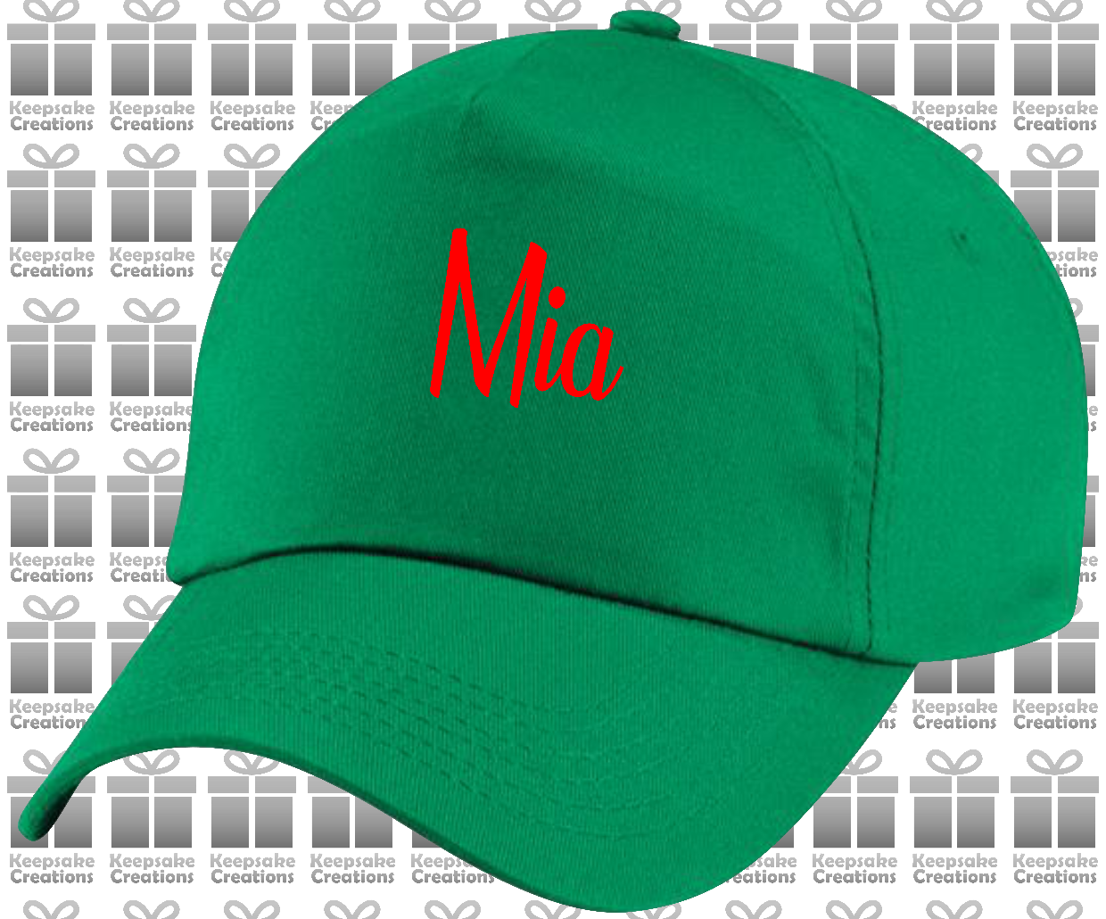 Personalised Adults Curly Baseball Cap