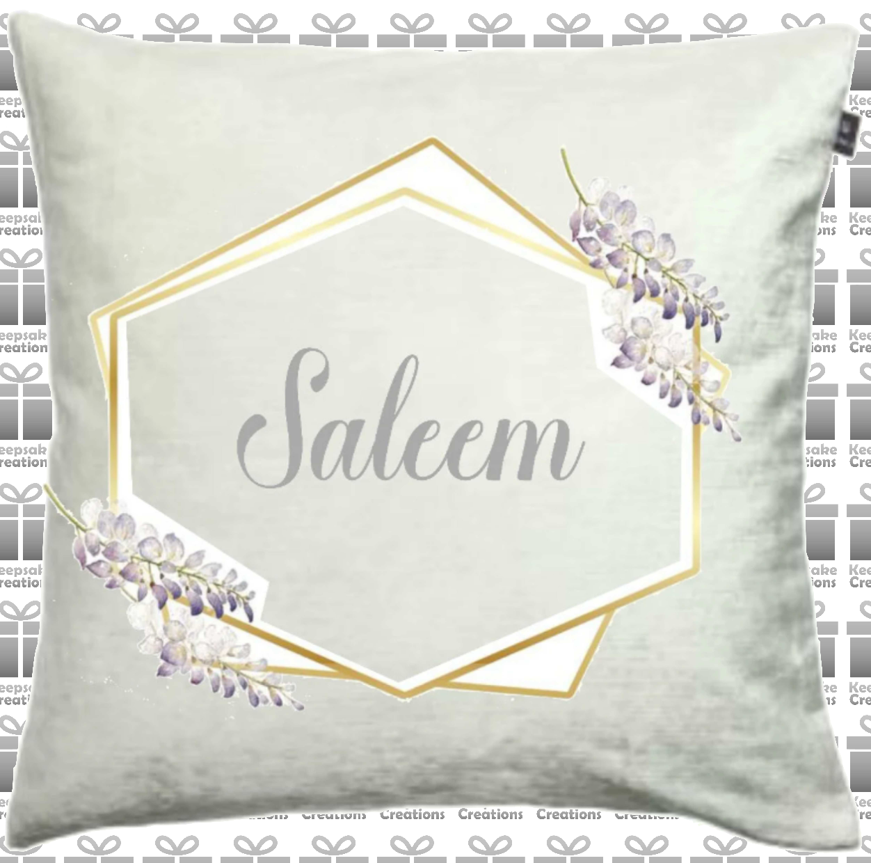 Personalised Floral Frame Cushions