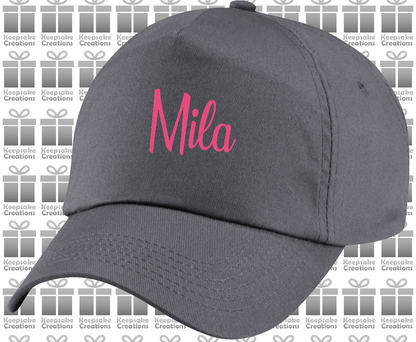Personalised Adults Curly Baseball Cap