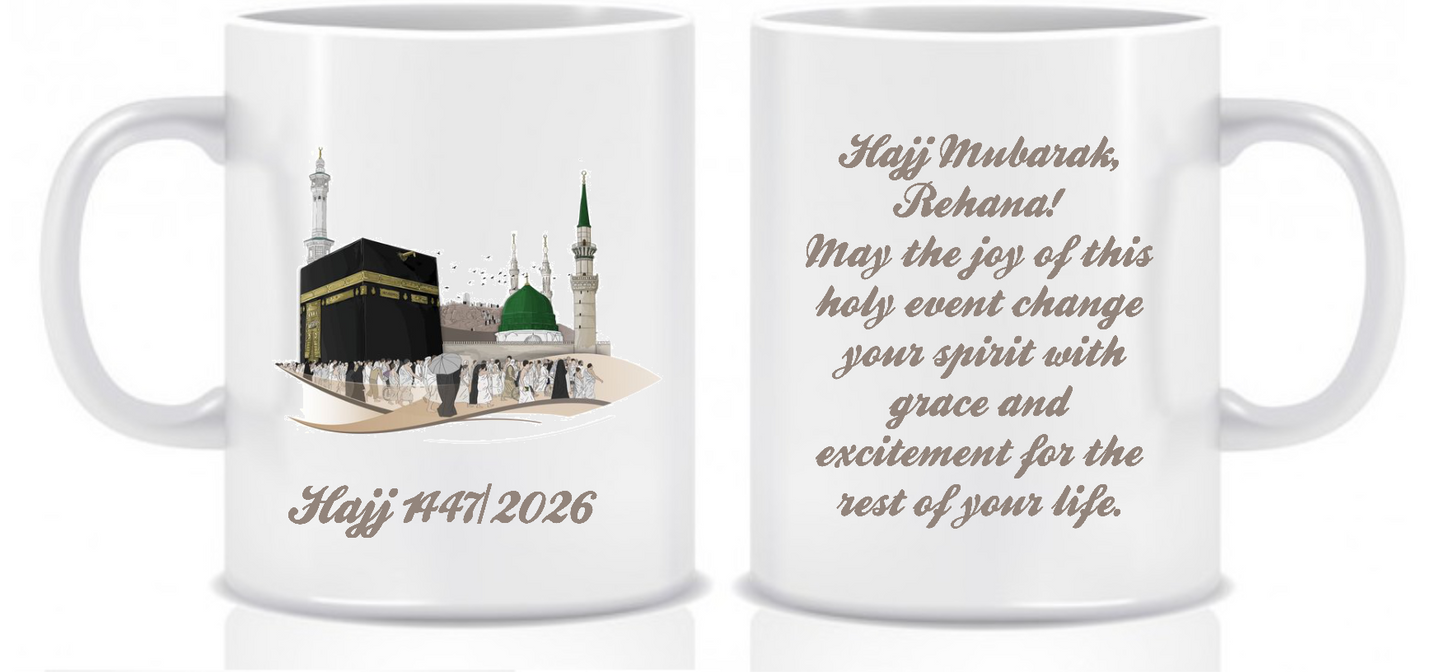Hajj Mubarak Mug Islamic Gift