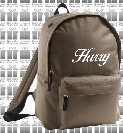 Personalised CURLY Design Backpack