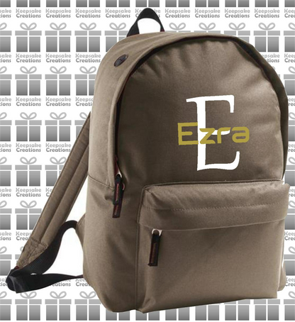 Personalised Monogram STANDARD Design Backpack