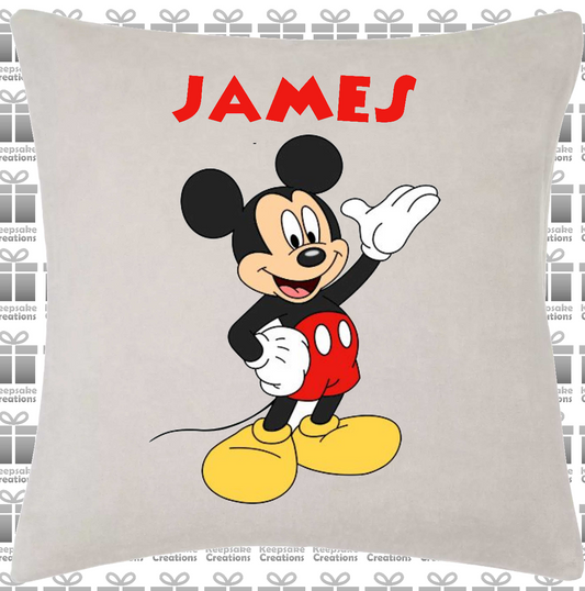 Personalised Mickey Mouse Standing Cushion