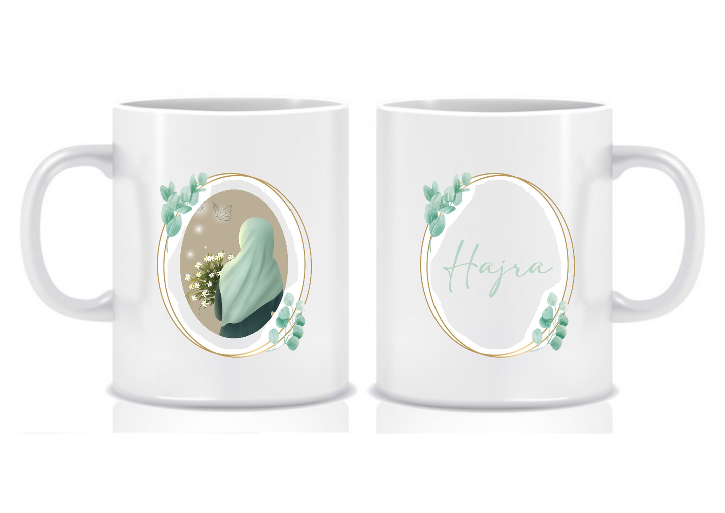 *NEW DESIGN* Personalised Animated Hijabi Mugs