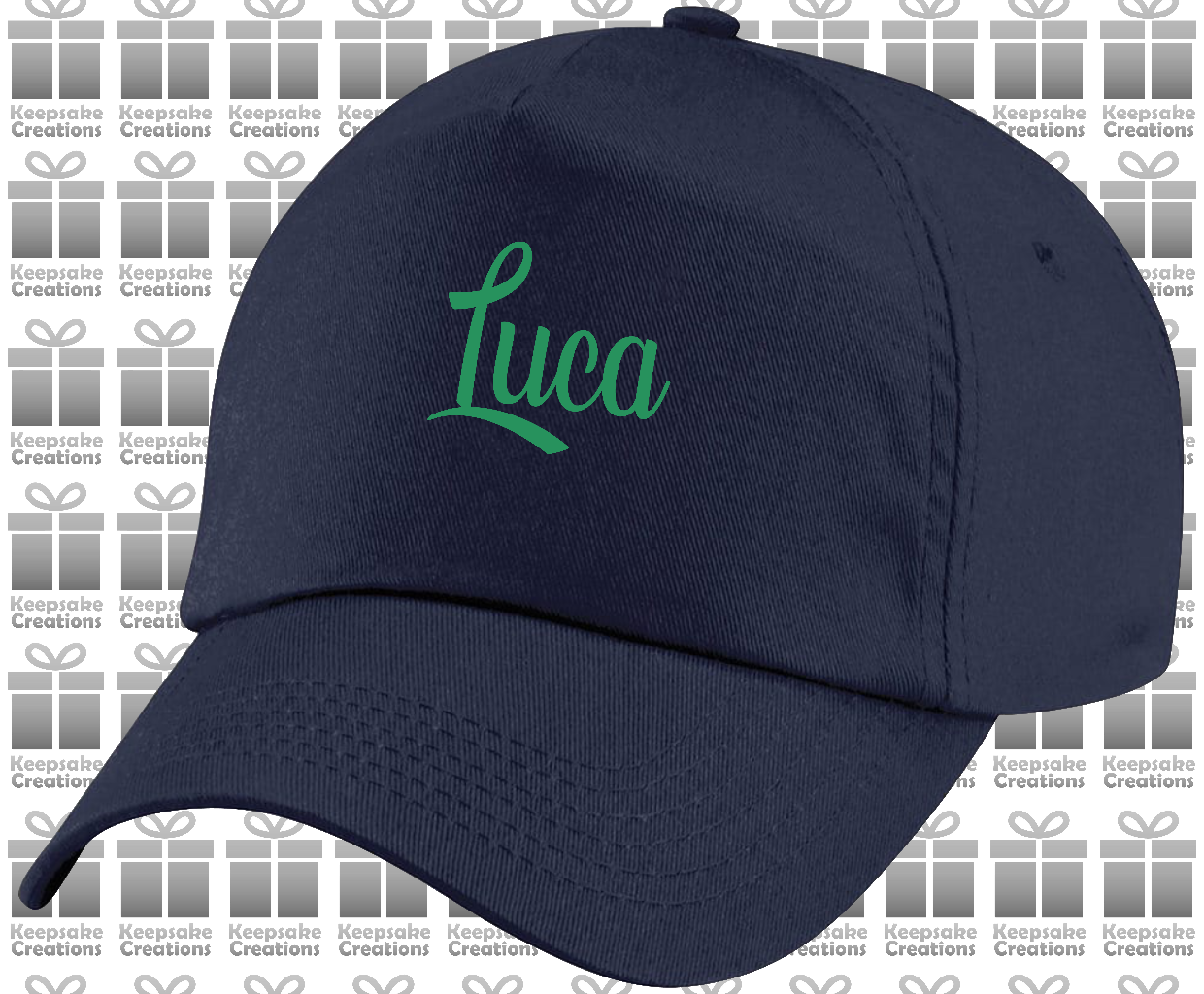 Personalised Kids Curly Baseball Cap