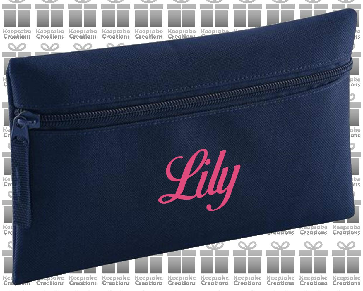 Personalised CURLY Design Pencil Case