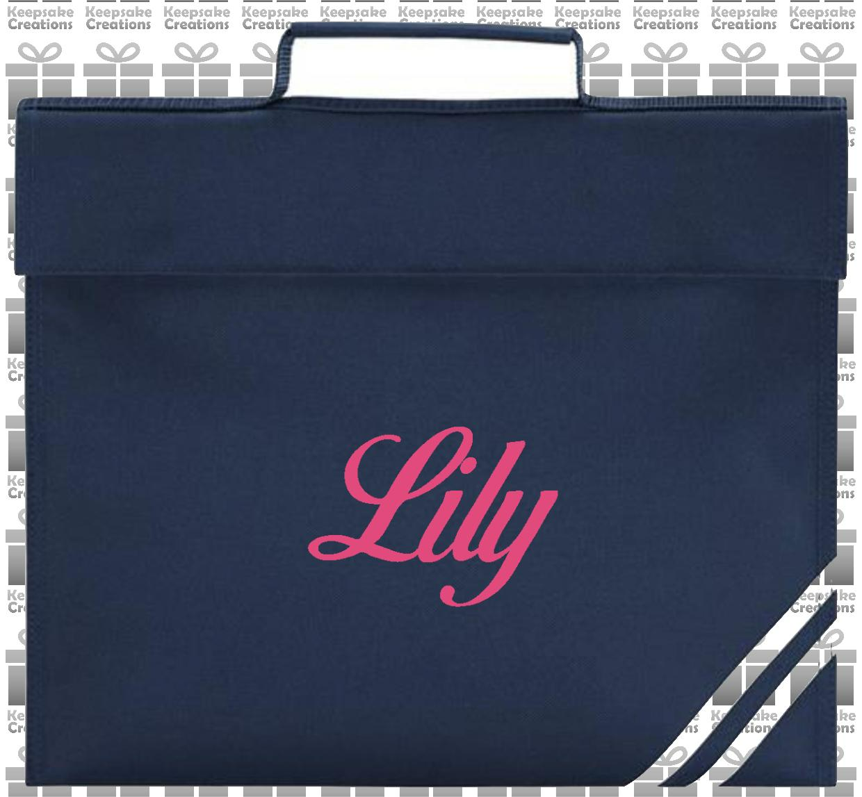 Personalised CURLY Design Book Bag