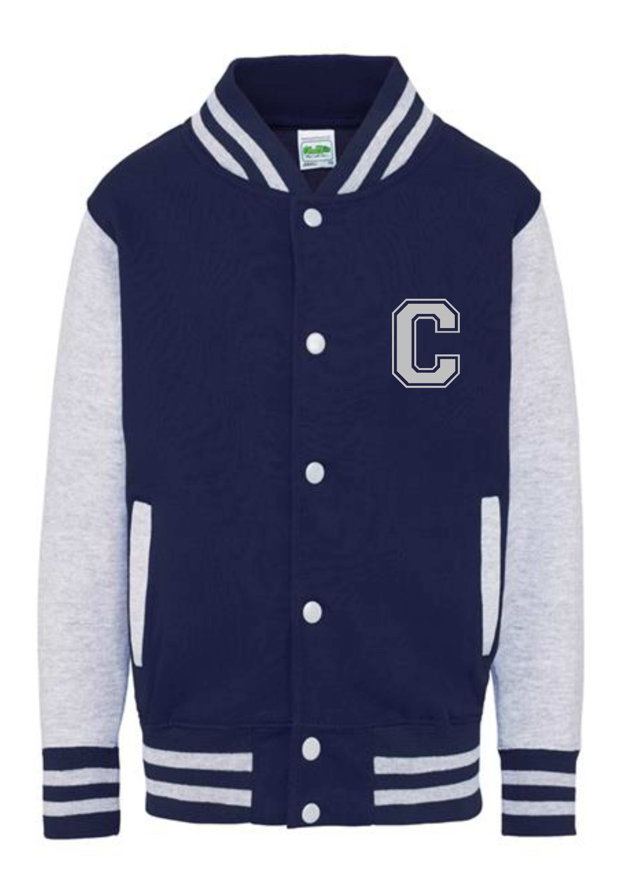 Personalised Kids Varsity College Jacket - Name and Number Design - #RS