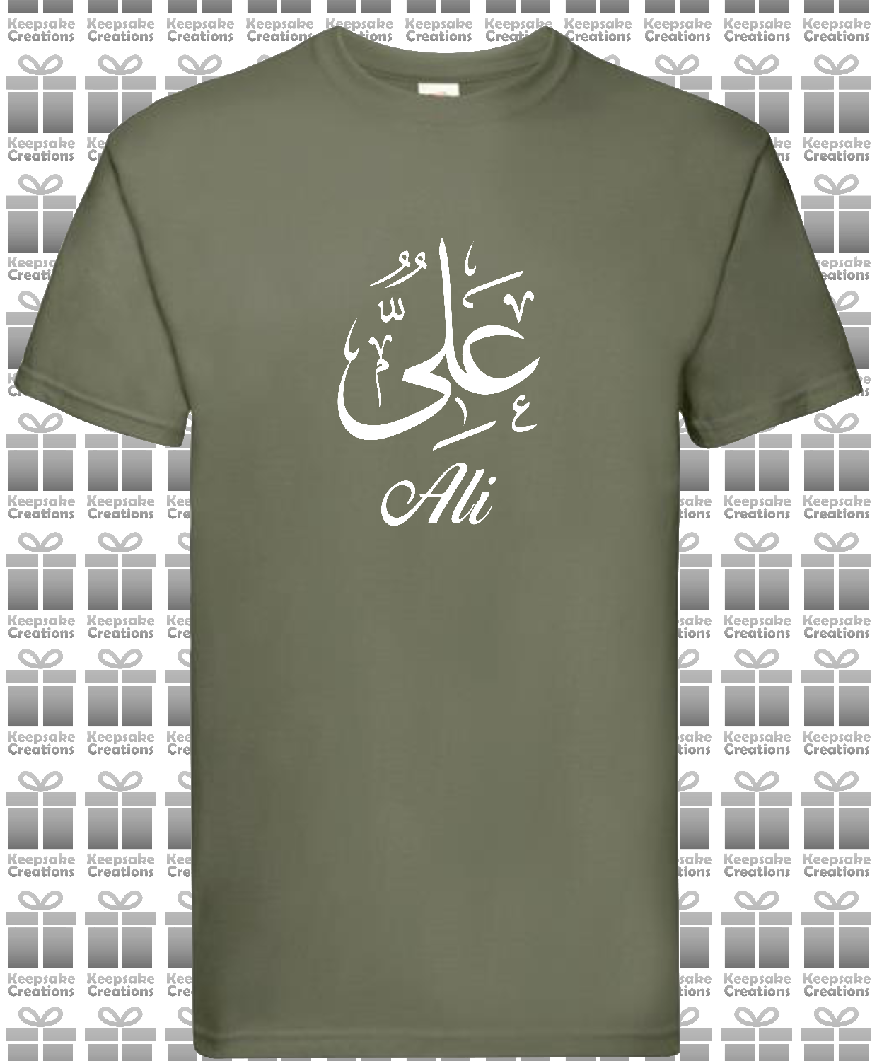 Personalised Mens Arabic Calligraphy Premium T-shirt #BOW