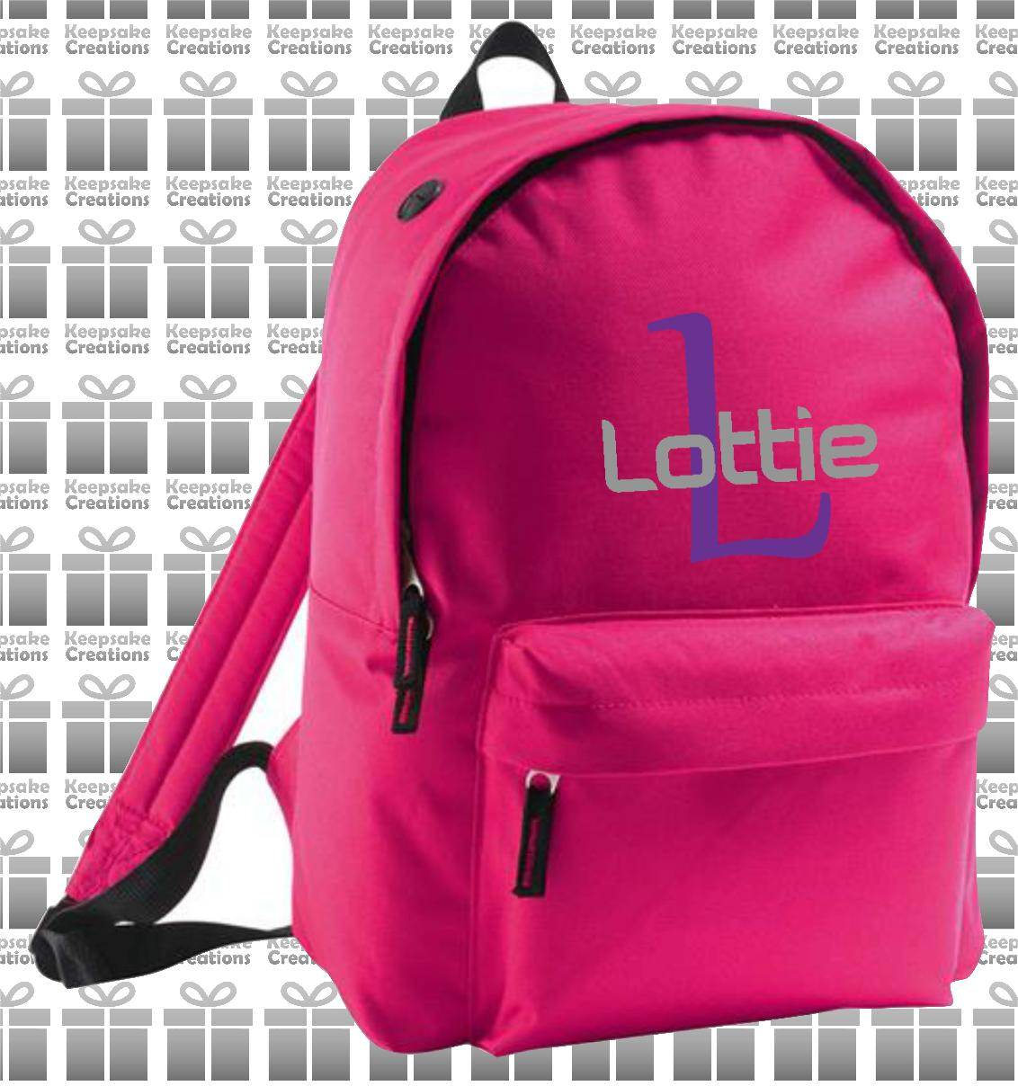 Personalised Monogram STANDARD Design Backpack