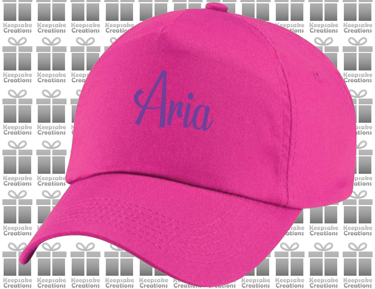 Personalised Kids Curly Baseball Cap