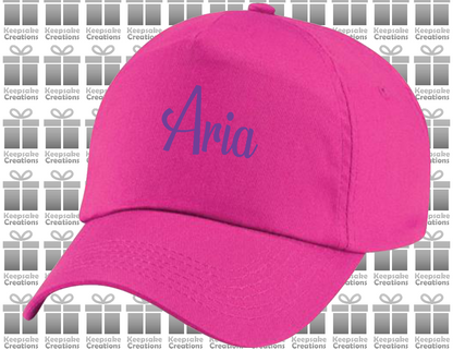 Personalised Kids Curly Baseball Cap