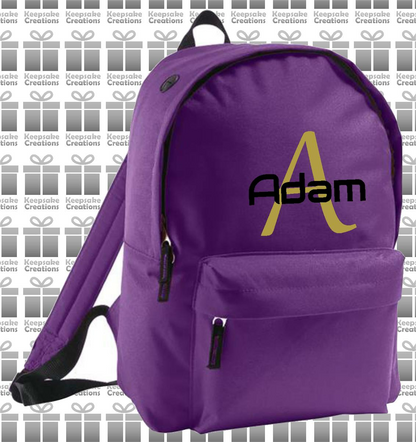 Personalised Monogram STANDARD Design Backpack