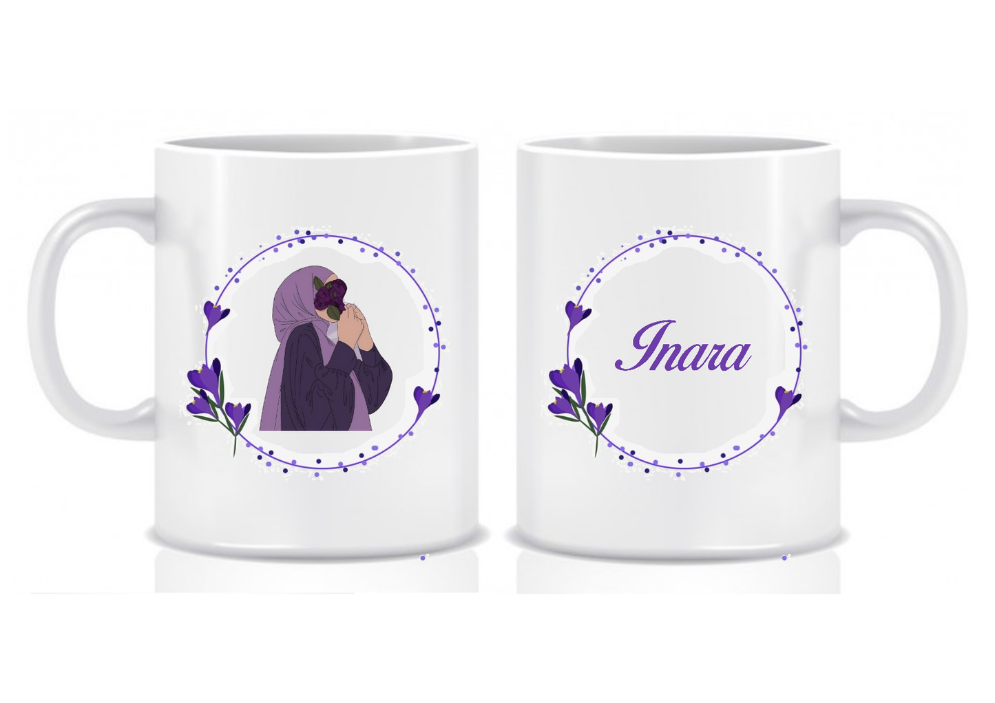 *NEW DESIGN* Personalised Animated Hijabi Mugs