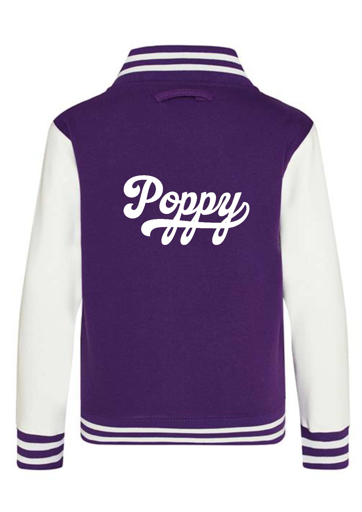 Personalised Kids Varsity College Jacket - Swash Design - #W