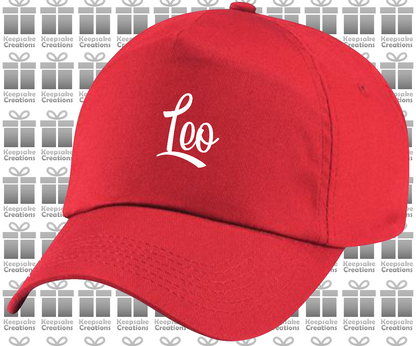 Personalised Kids Curly Baseball Cap