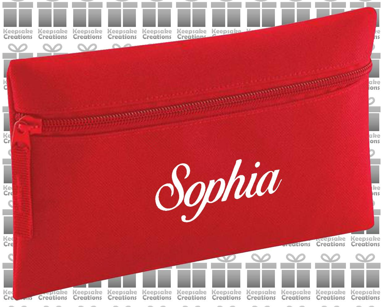 Personalised CURLY Design Pencil Case