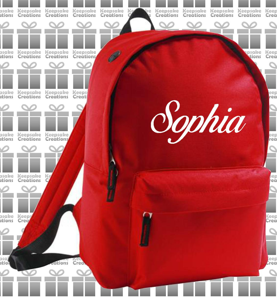 Personalised CURLY Design Backpack