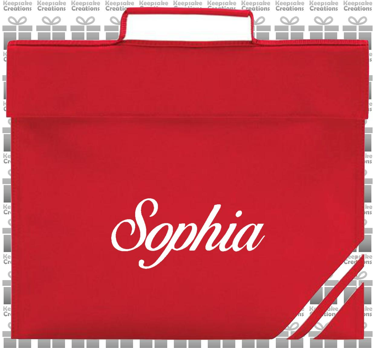 Personalised CURLY Design Book Bag