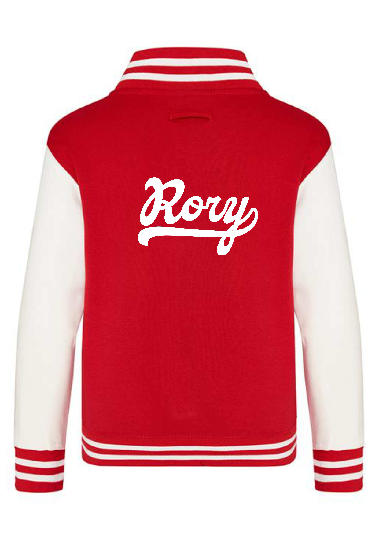 Personalised Kids Varsity College Jacket - Swash Design - #W